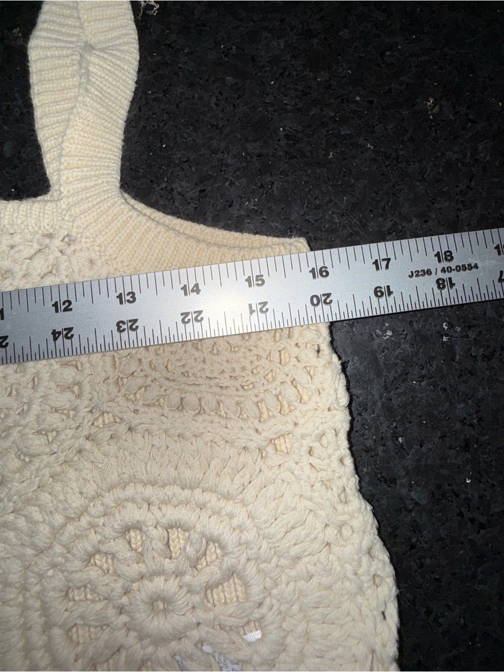 UEC J.CREW  Cropped crochet tank top in silk-cotton blend tan cream SZ MED - Picture 10 of 11